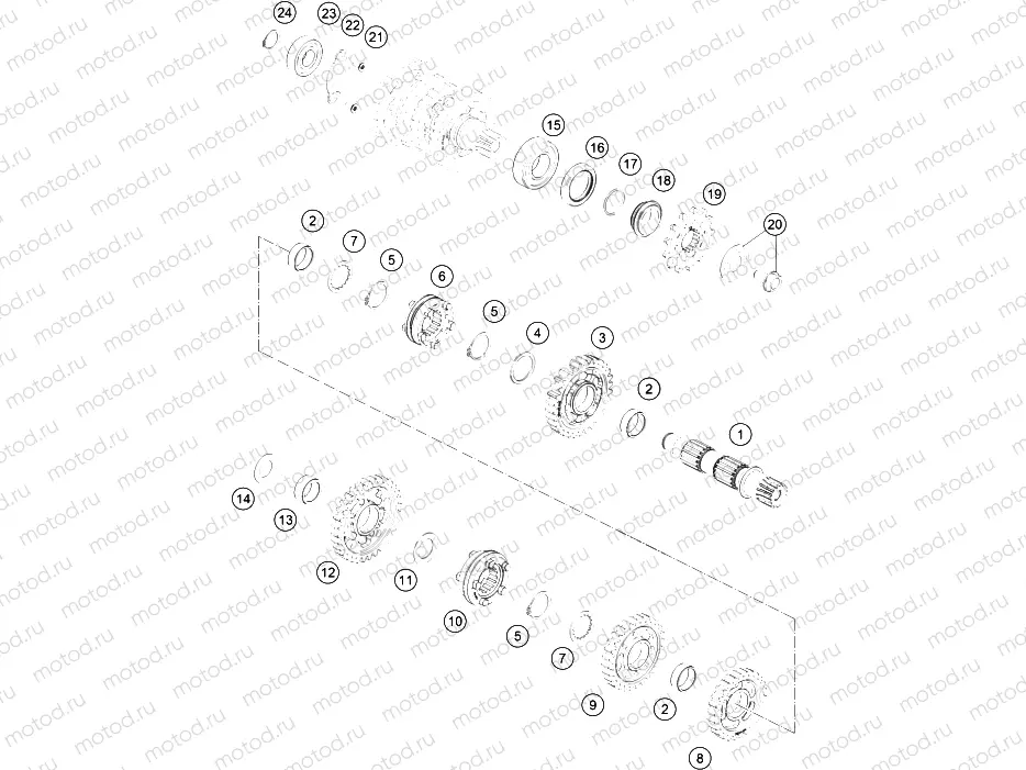 TRANSMISSION II - COUNTERSHAFT