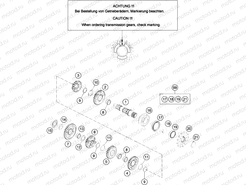 TRANSMISSION II - COUNTERSHAFT