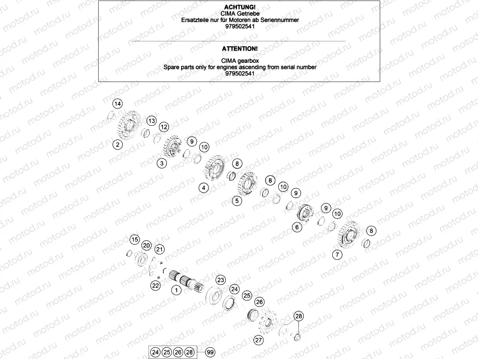 TRANSMISSION II - COUNTERSHAFT