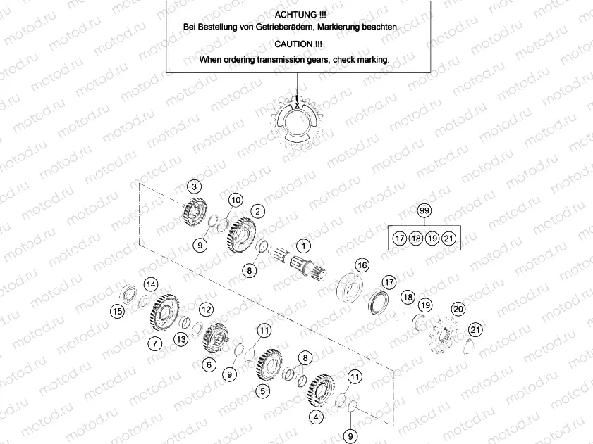 TRANSMISSION II - COUNTERSHAFT