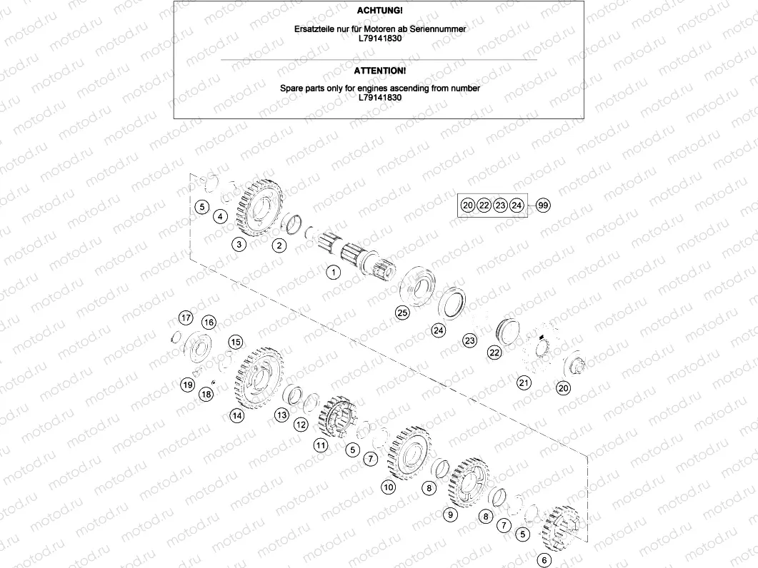 TRANSMISSION II - COUNTERSHAFT