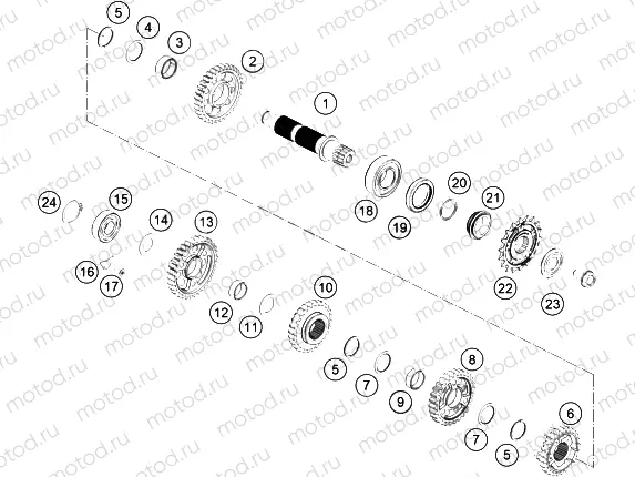 TRANSMISSION II - COUNTERSHAFT