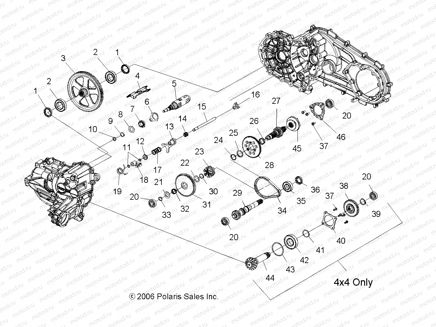TRANSMISSION INTERNALS - A07LB27FA/LH27FB (49ATVTRANSMISSION07HAWKI) | TRANSMISSION INTERNALS - A07LB27FA/LH27FB (49ATVTRANSMISSION07HAWKI)