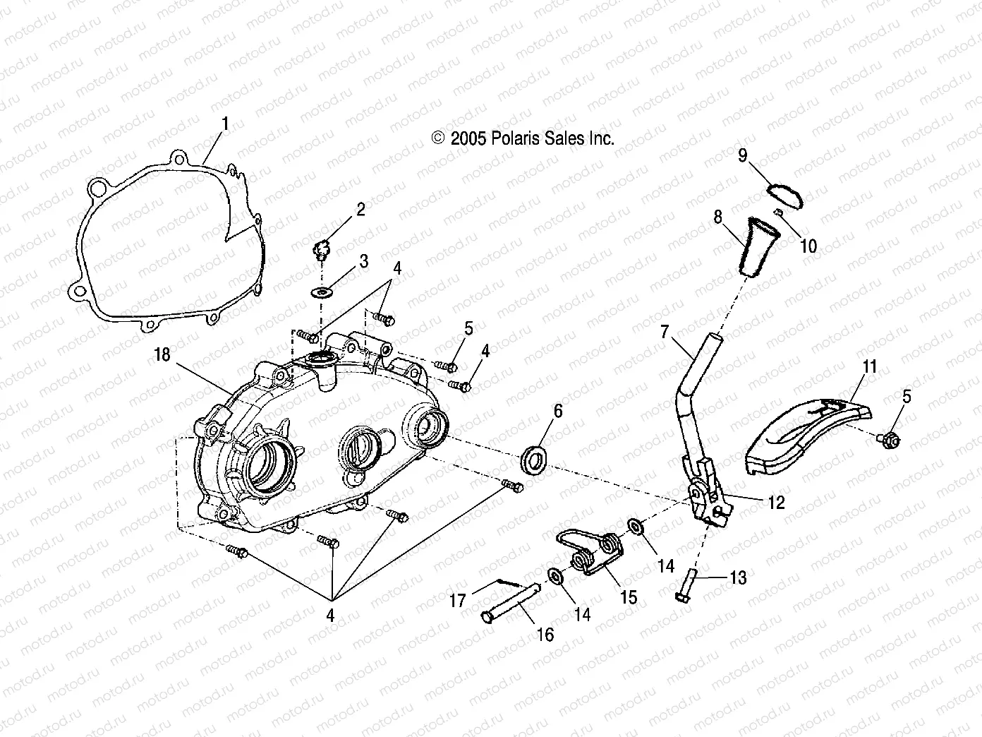 TRANSMISSION LEVER - A05FA09CA/CB/CC (4999202399920239B02) | TRANSMISSION LEVER - A05FA09CA/CB/CC (4999202399920239B02)