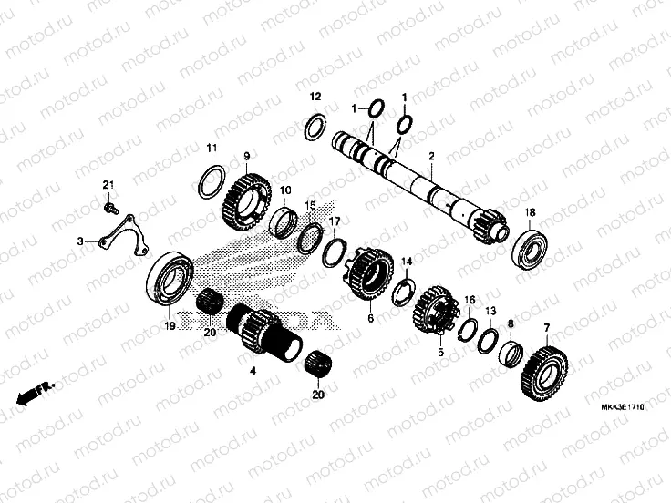 TRANSMISSION (MAINSHAFT)