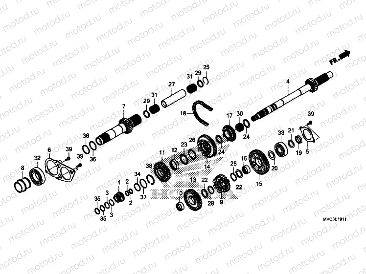 TRANSMISSION (MAINSHAFT) (DCT)