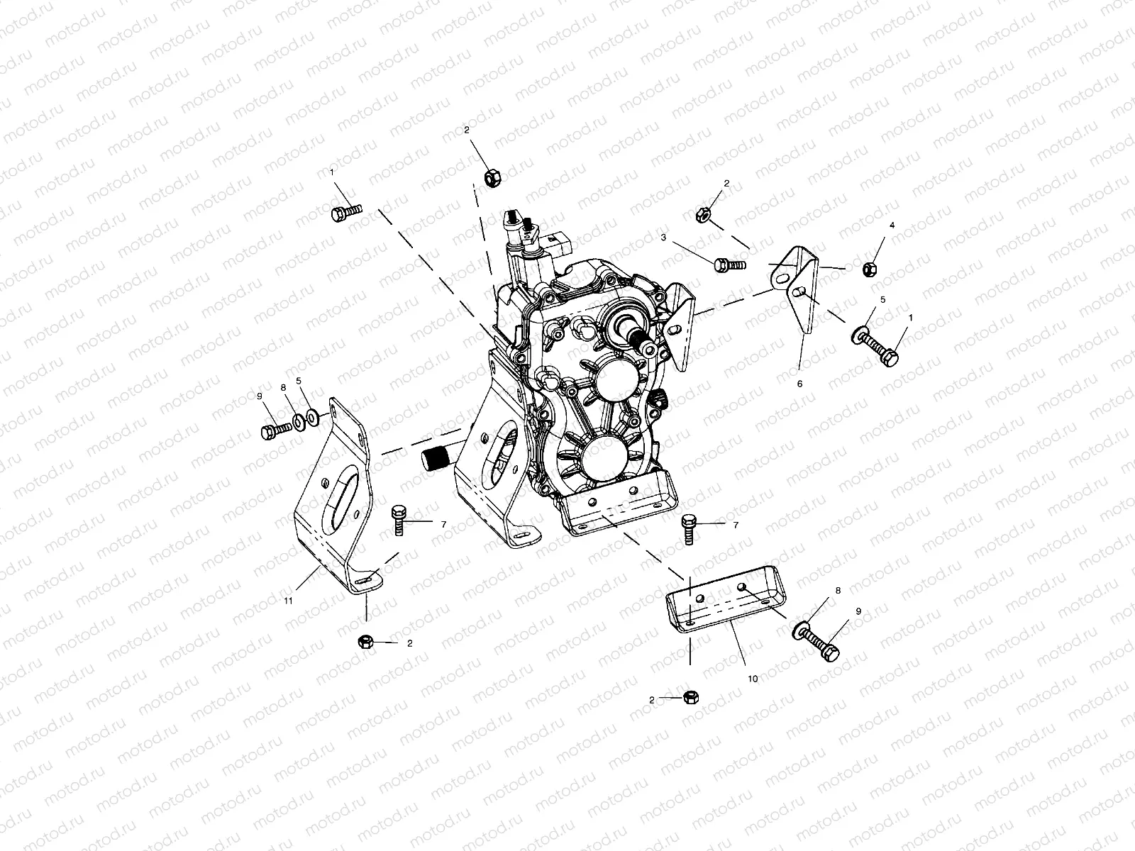 TRANSMISSION MOUNTING - A00CD50FB (4954885488D004) | TRANSMISSION MOUNTING - A00CD50FB (4954885488D004)