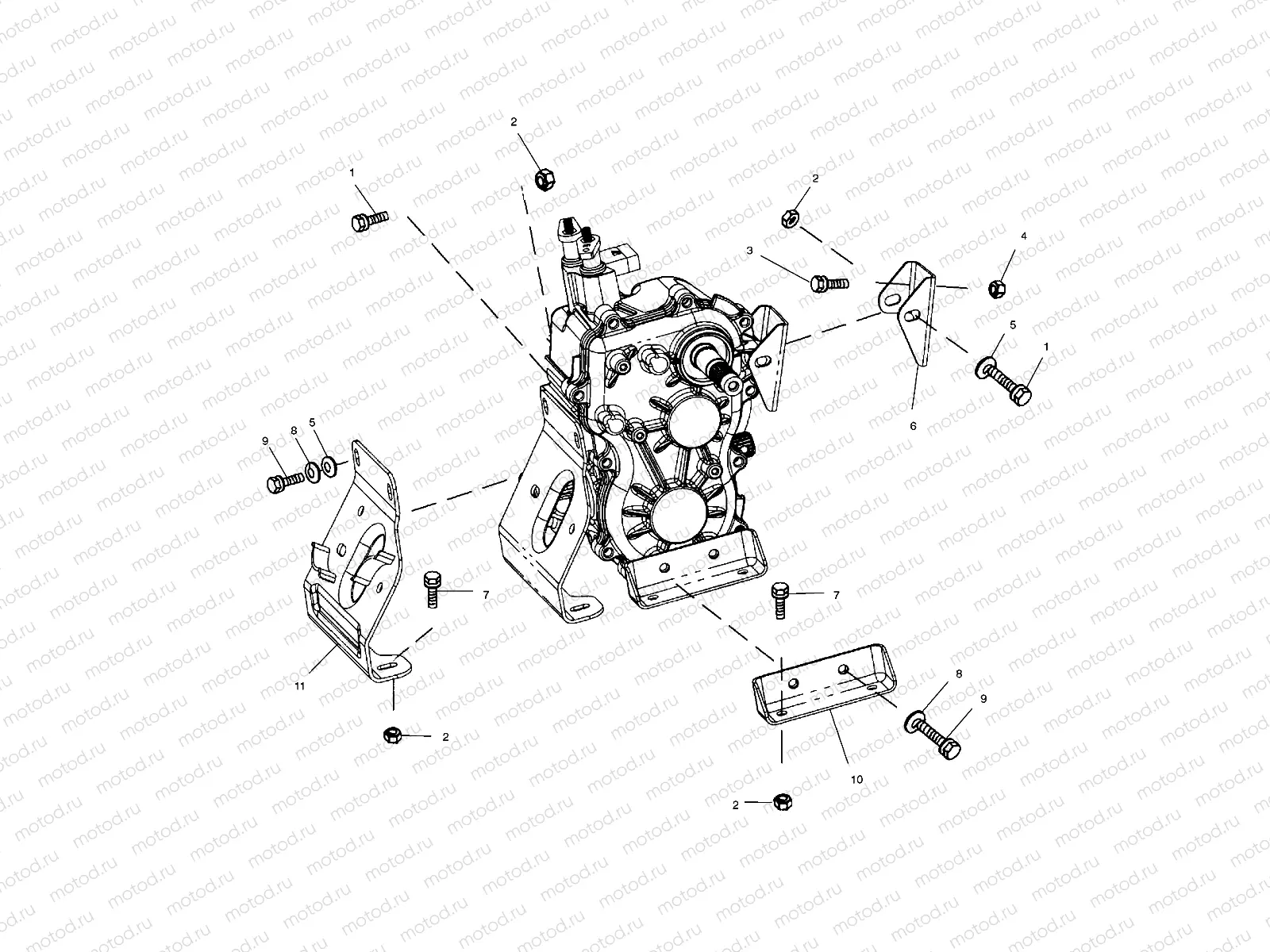TRANSMISSION MOUNTING - A02CB32AA/AB/FC (4970107010C11) | TRANSMISSION MOUNTING - A02CB32AA/AB/FC (4970107010C11)