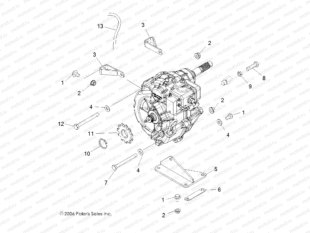 TRANSMISSION MOUNTING - A07BA50FA (49ATVTRANMTG07SCRMIN) | TRANSMISSION MOUNTING - A07BA50FA (49ATVTRANMTG07SCRMIN)