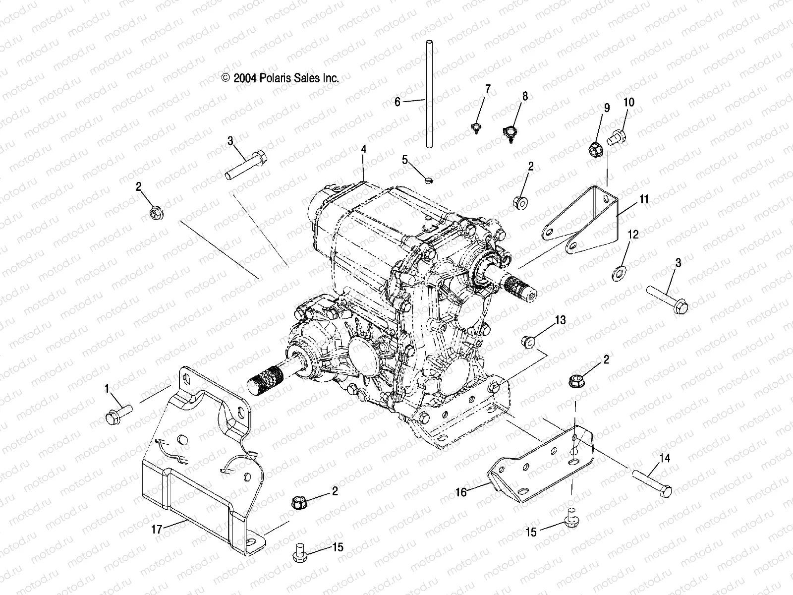 TRANSMISSION MOUNTING - R05RB50AA/RD50AA/AB/AC/AD/RF50AA/AB (4995359535B06) | TRANSMISSION MOUNTING - R05RB50AA/RD50AA/AB/AC/AD/RF50AA/AB (4995359535B06)