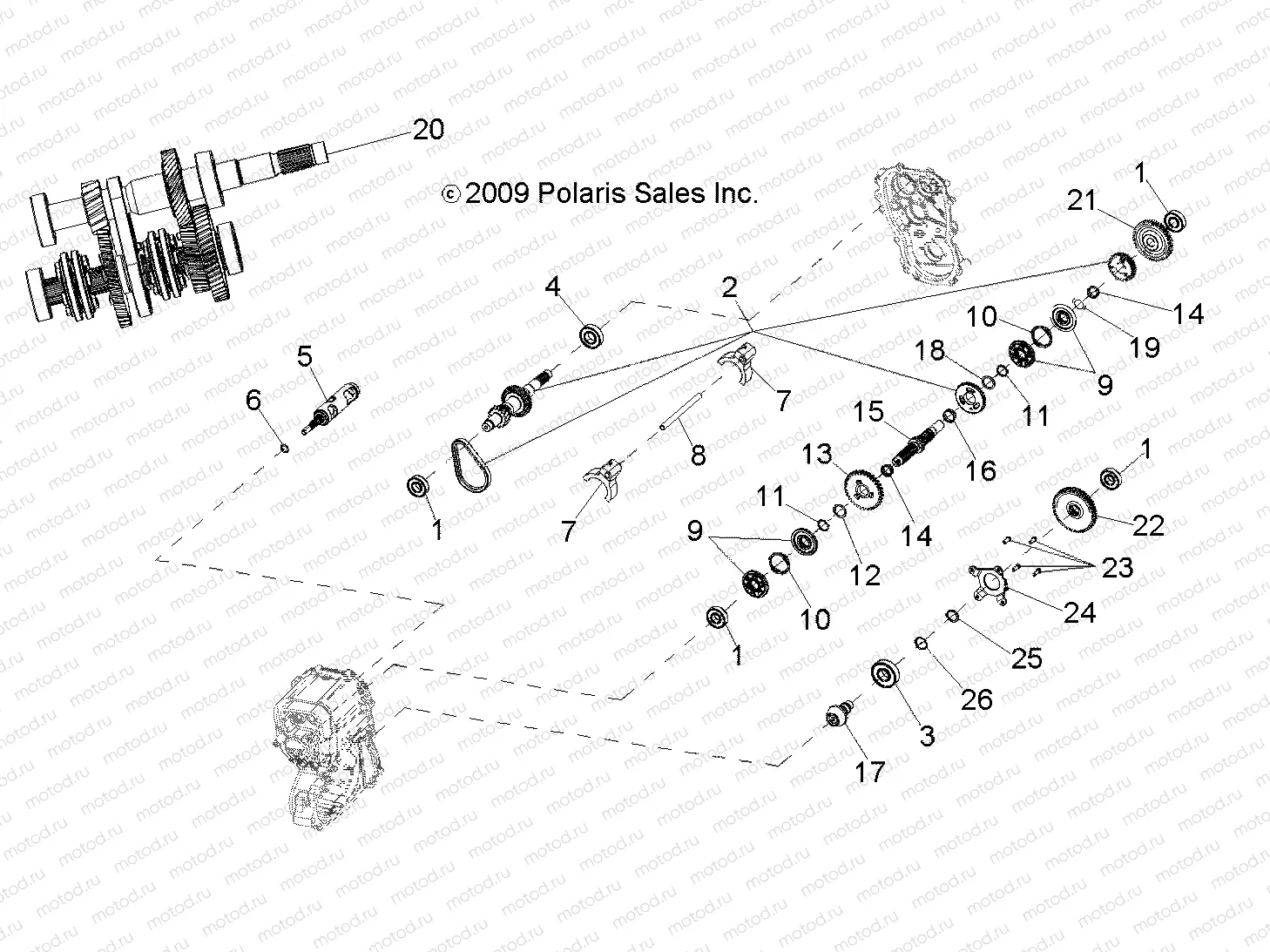 TRANSMISSION | TRANSMISSION, INTERNAL - R07RH68AD/AG/AH/AK/AL/AO/AP/AW (49RGRTRANSINTL07700)