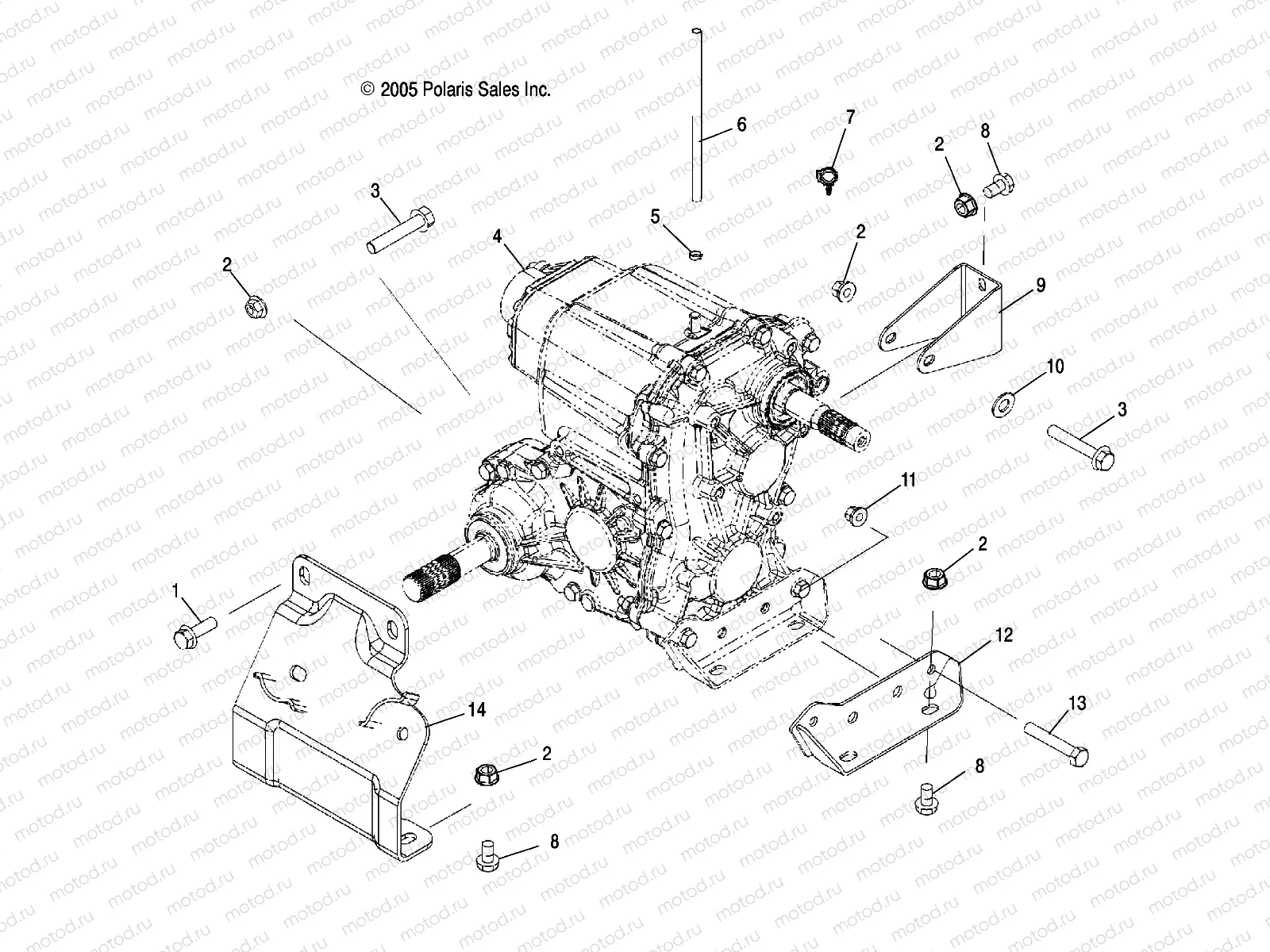TRANSMISSION | TRANSMISSION, MOUNTING - R07RB50AA/RH50AA (4999202119920211B05)