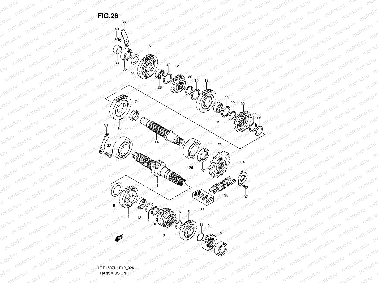 TRANSMISSION (UP TO JSAAL43A B2100182)