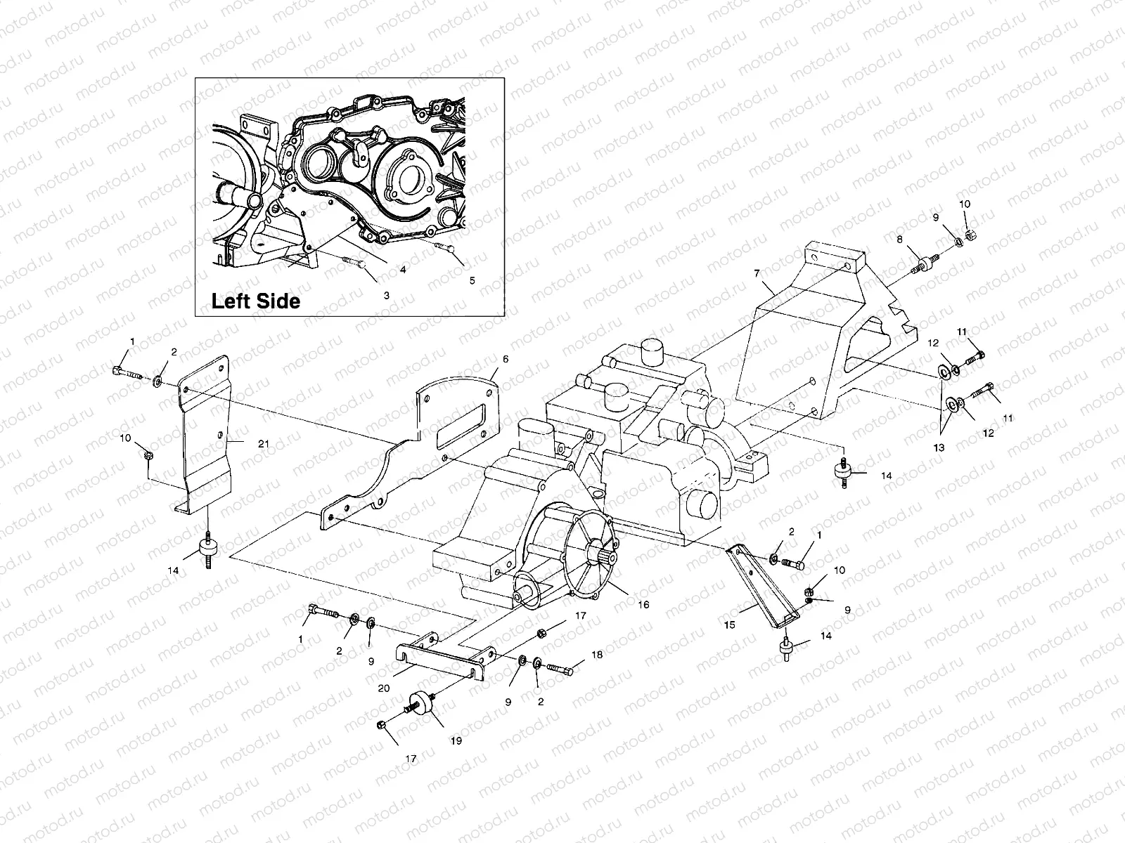 TRANSMISSION/ENGINE MOUNTING - A99RF50AA (4946494649B004) | TRANSMISSION/ENGINE MOUNTING - A99RF50AA (4946494649B004)