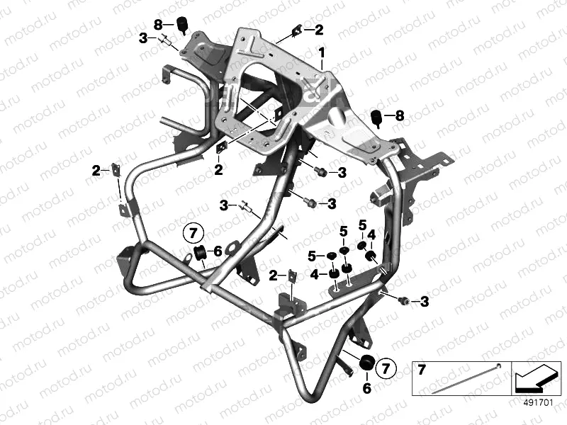TRIM BRACKET, FRONT