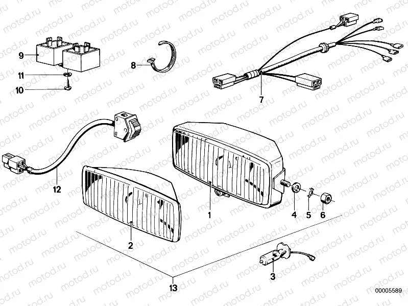 Trim panel signalling light/headlight