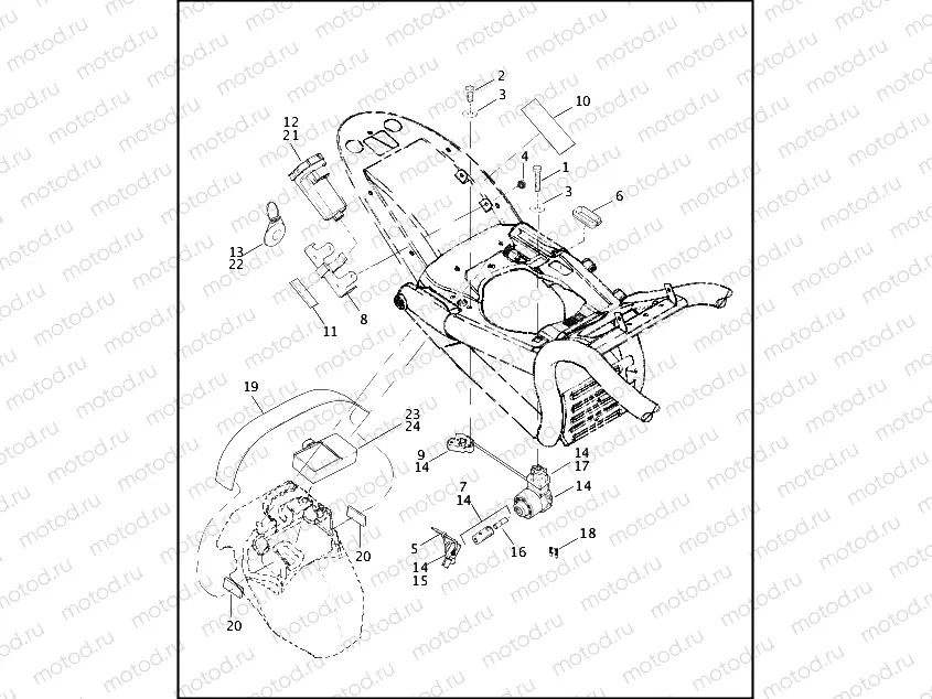 TURN SIGNAL MODULE & IGNITION SWITCH