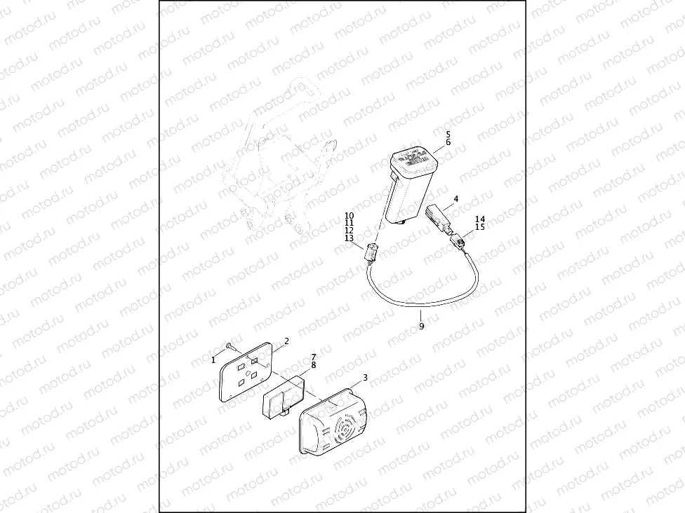TURN SIGNAL MODULE & SECURITY SIREN