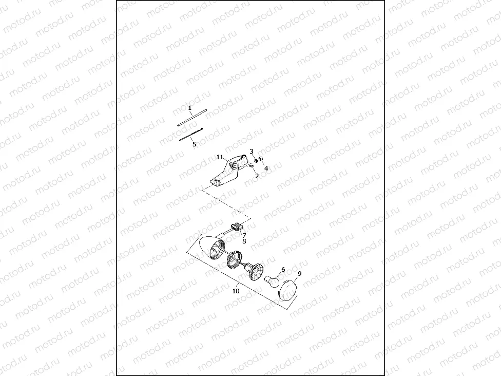 TURN SIGNALS, FRONT - 1200T