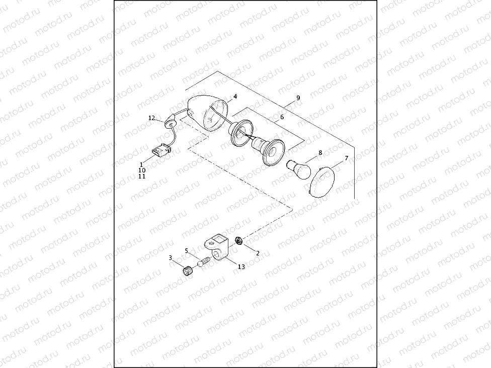 TURN SIGNALS, FRONT - FLHRXS