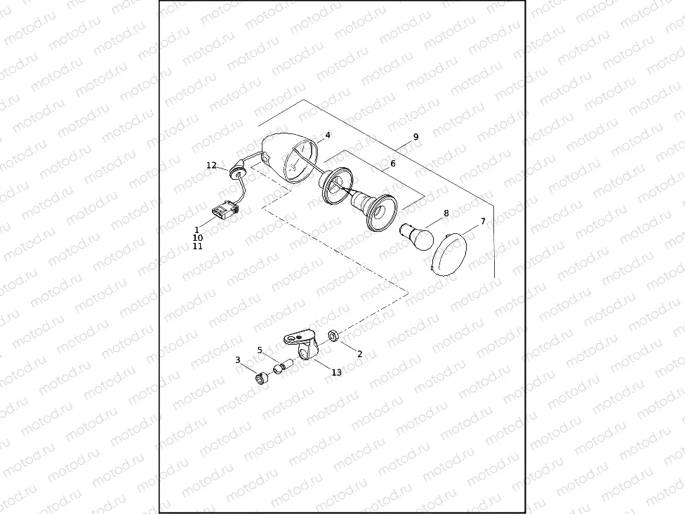 TURN SIGNALS, FRONT - FLHRXS