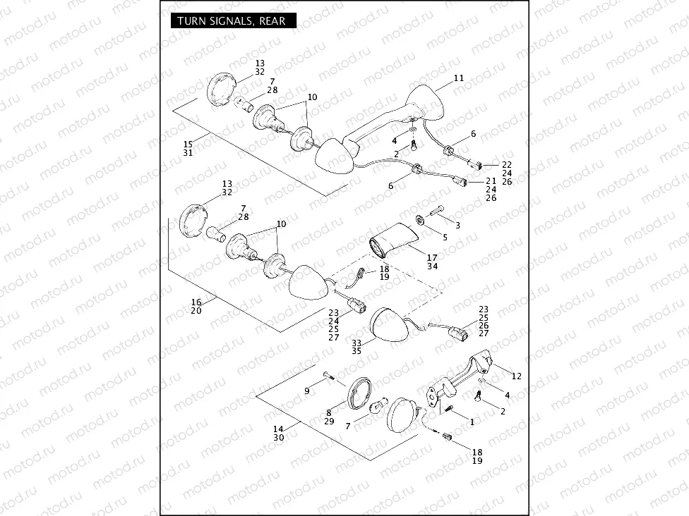 TURN SIGNALS, REAR (2 OF 2)