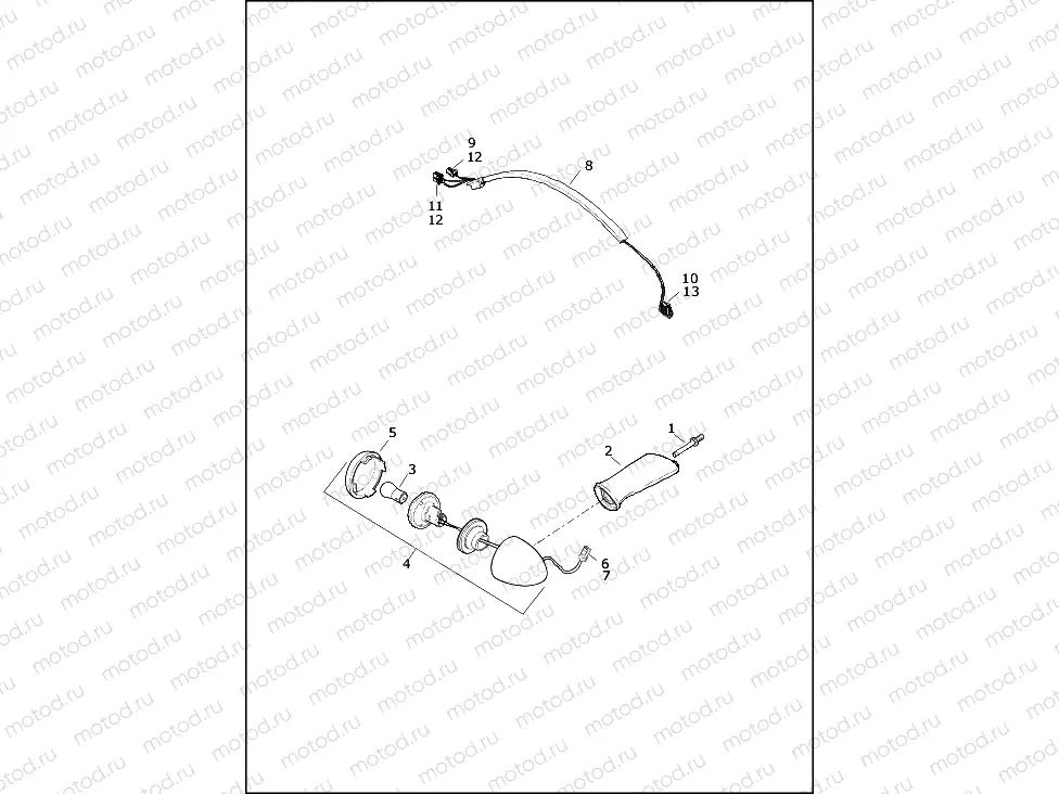 TURN SIGNALS, REAR - XL883L and XL1200C