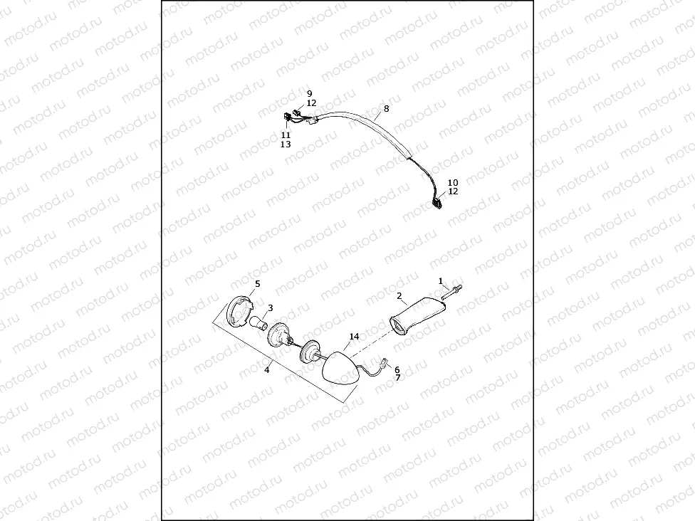 TURN SIGNALS, REAR - XL883L and XL1200C