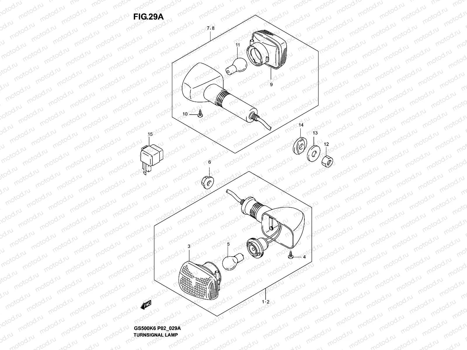 TURNSIGNAL LAMP (GS500K4/K5/K6/UK4/K5/K6)