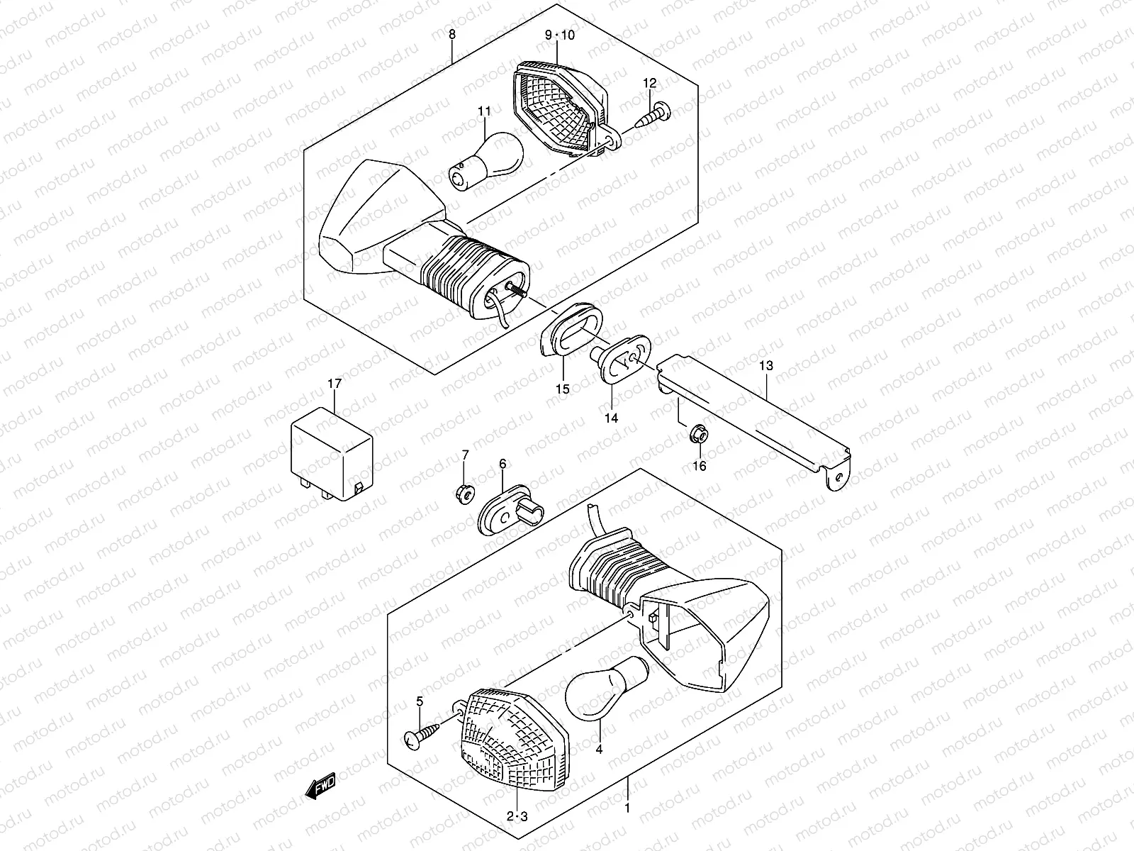 TURNSIGNAL LAMP (SV1000/U1/U2)