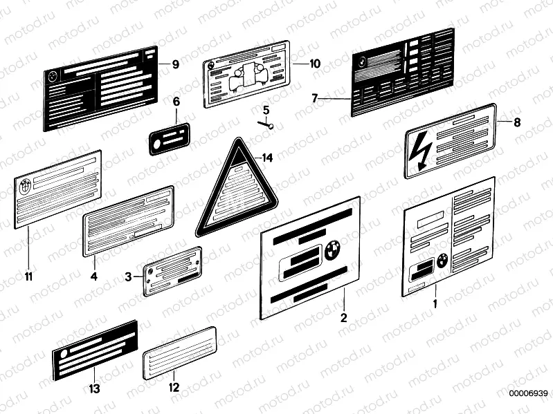 Type plate / notice label