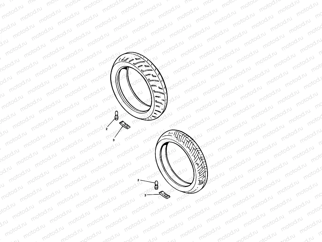Tyres/Inner Tube Daytona 900/1200