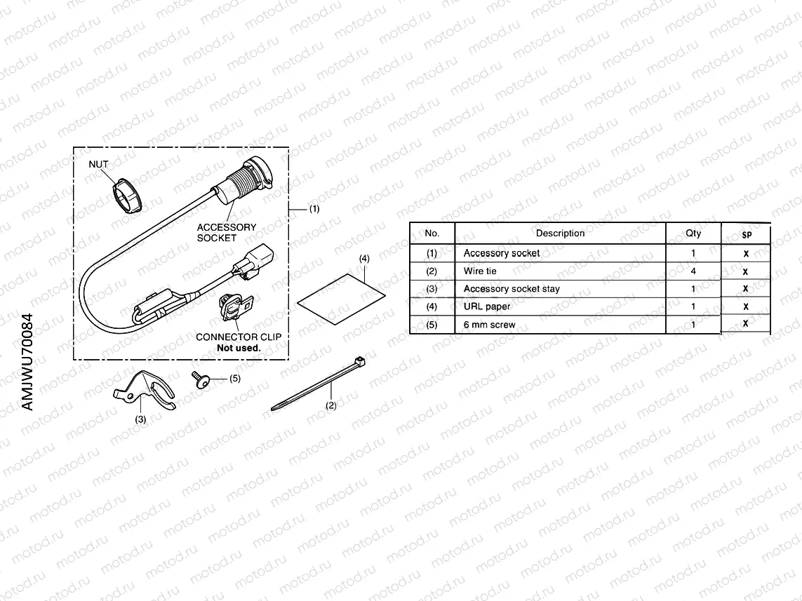 U70-21-04 KIT,ACC SOCKET