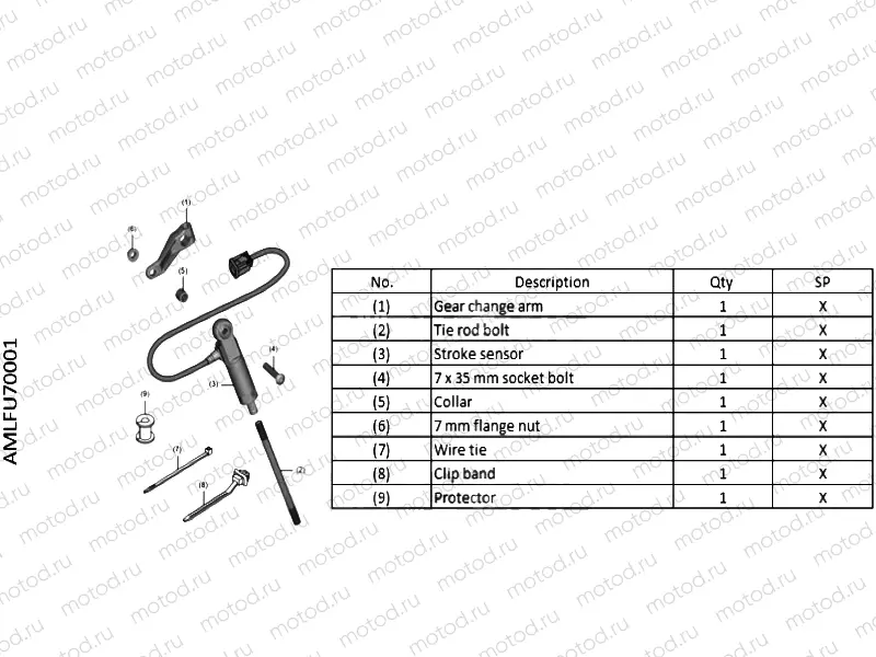 U70-22-01 KIT,QUICK SHIFTER