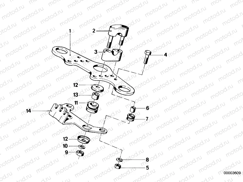 Upper fork cross brace
