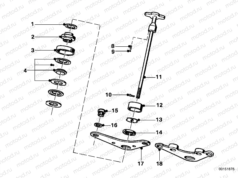 Upper fork cross brace