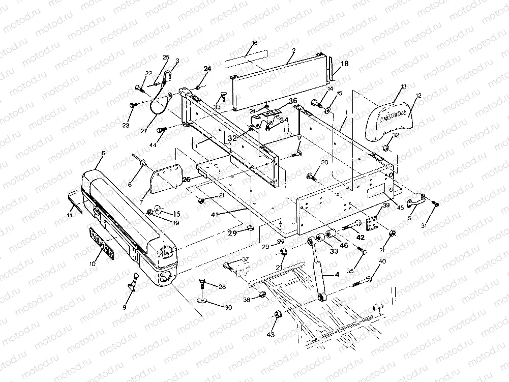 UTILITY DUMP BOX ASSEMBLY 250 6x6 / W928727 (4922842284019A) | UTILITY DUMP BOX ASSEMBLY 250 6x6 / W928727 (4922842284019A)