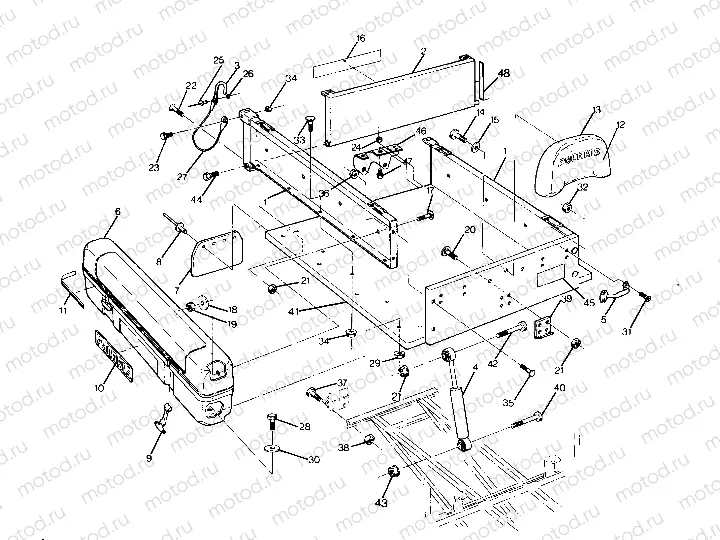 Utility Dump Box Assembly (4917741774013A) | Utility Dump Box Assembly (4917741774013A)