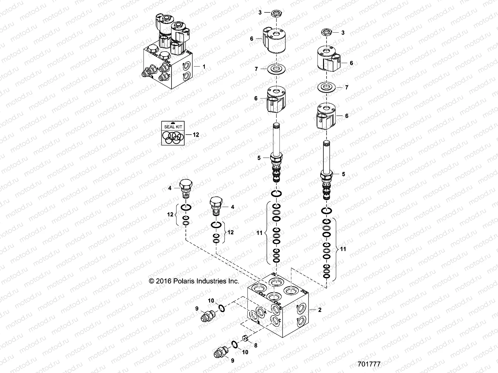V-BLADE | V-BLADE, HYDRAULIC VALVE - D17B3/4PD1AJ (701777)