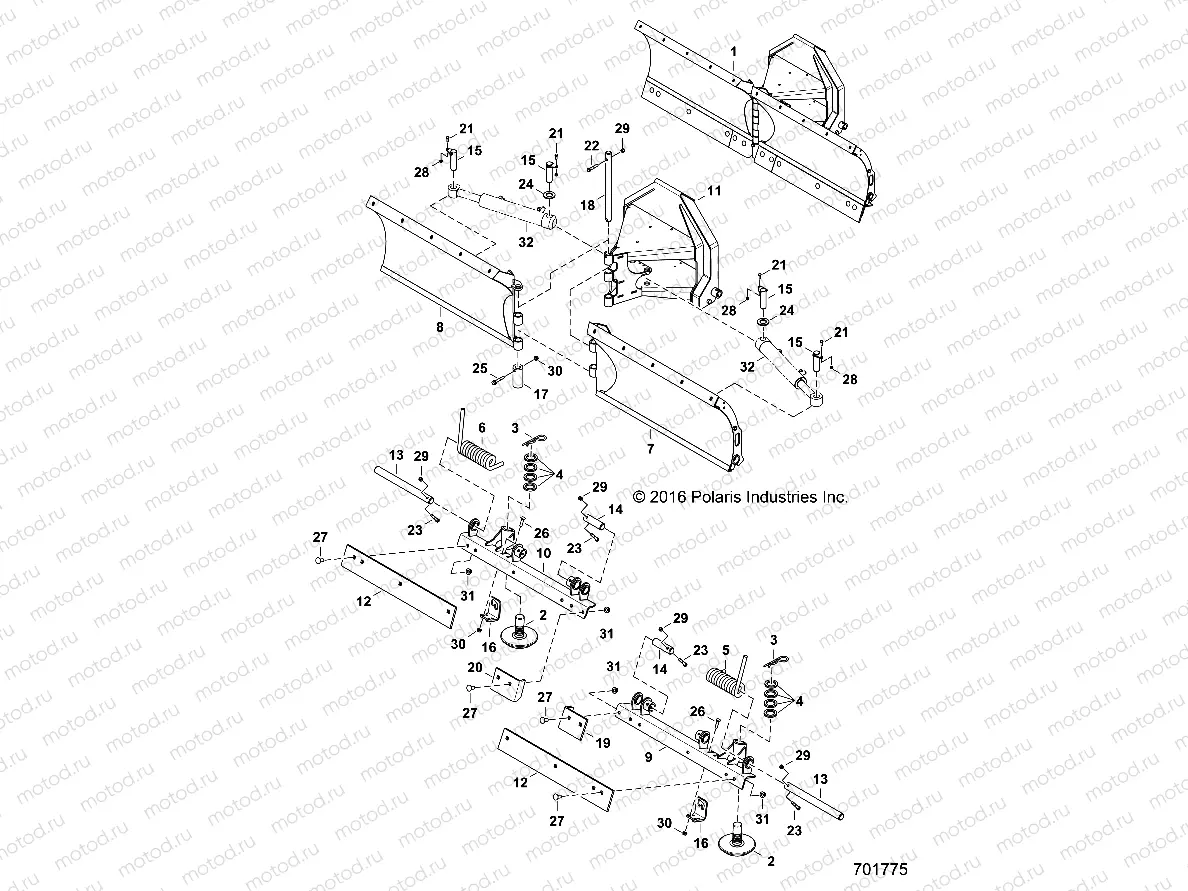 V-BLADE | V-BLADE, MAIN FRAME - D17B3/4PD1AJ (701775)