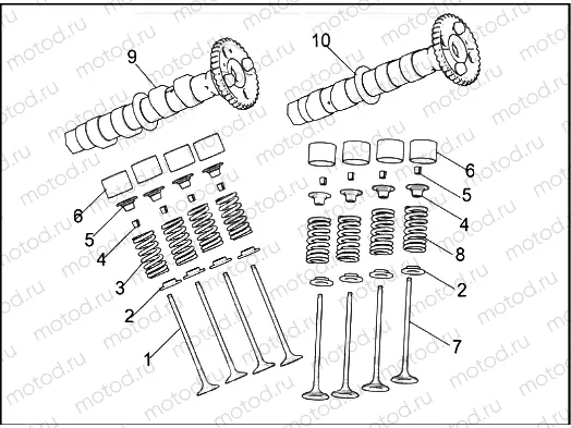 VALVES AND CAMSHAFTS