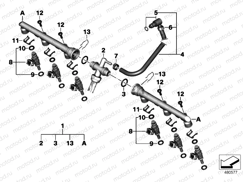 VALVES/PIPES OF FUEL INJECTION SYSTEM