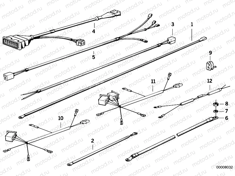 Various additional cable harnesses