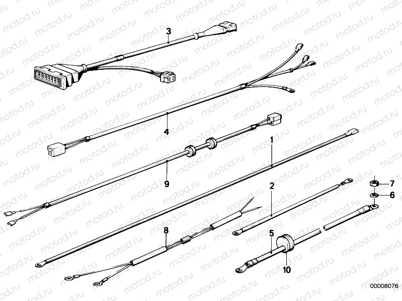 Various additional cable harnesses