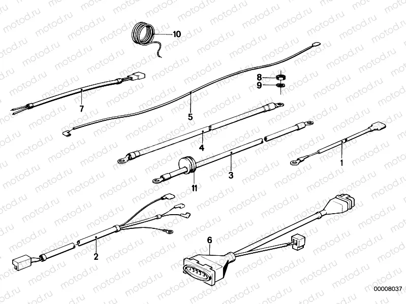 Various additional cable harnesses