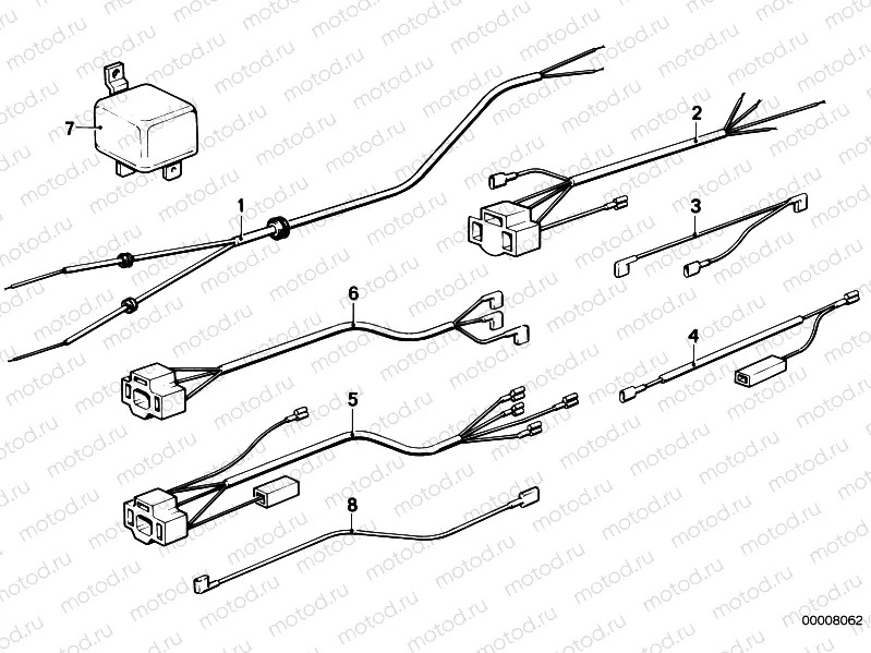 Various additional cable harnesses