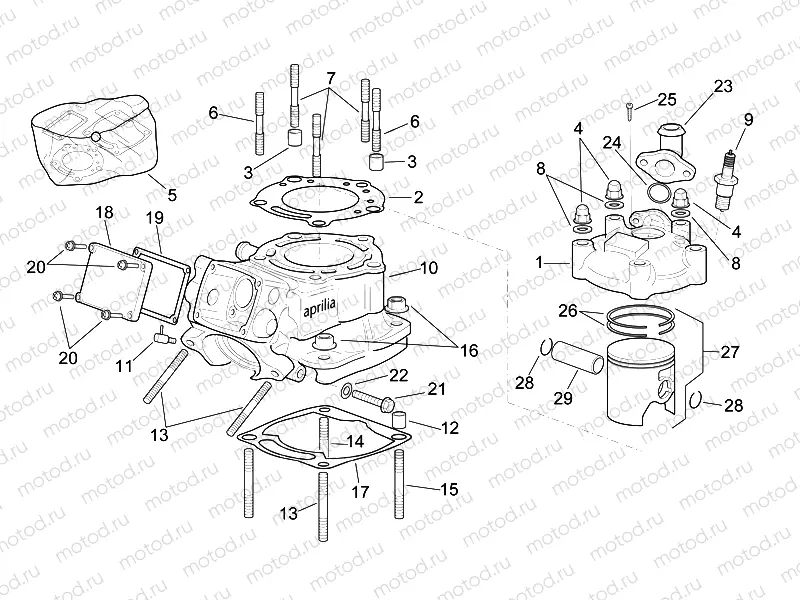 Vertical cylinder assembly