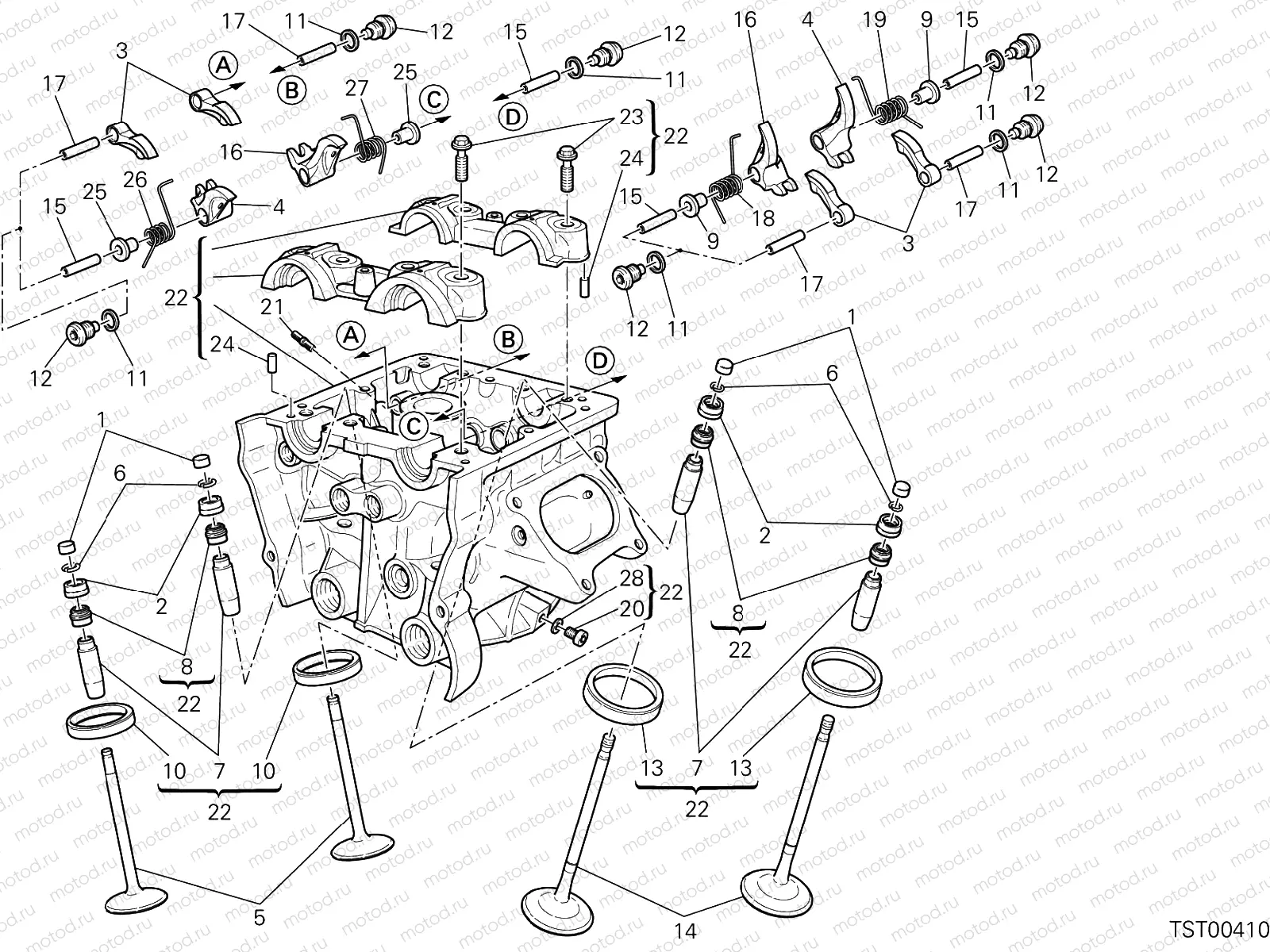 VERTICAL CYLINDER HEAD [MOD:F848]