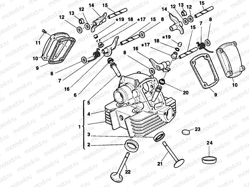 VERTICAL CYLINDER HEAD » VALVE DRIVE