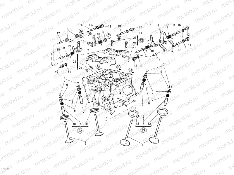 VERTICAL CYLINDER HEAD » VALVE DRIVE